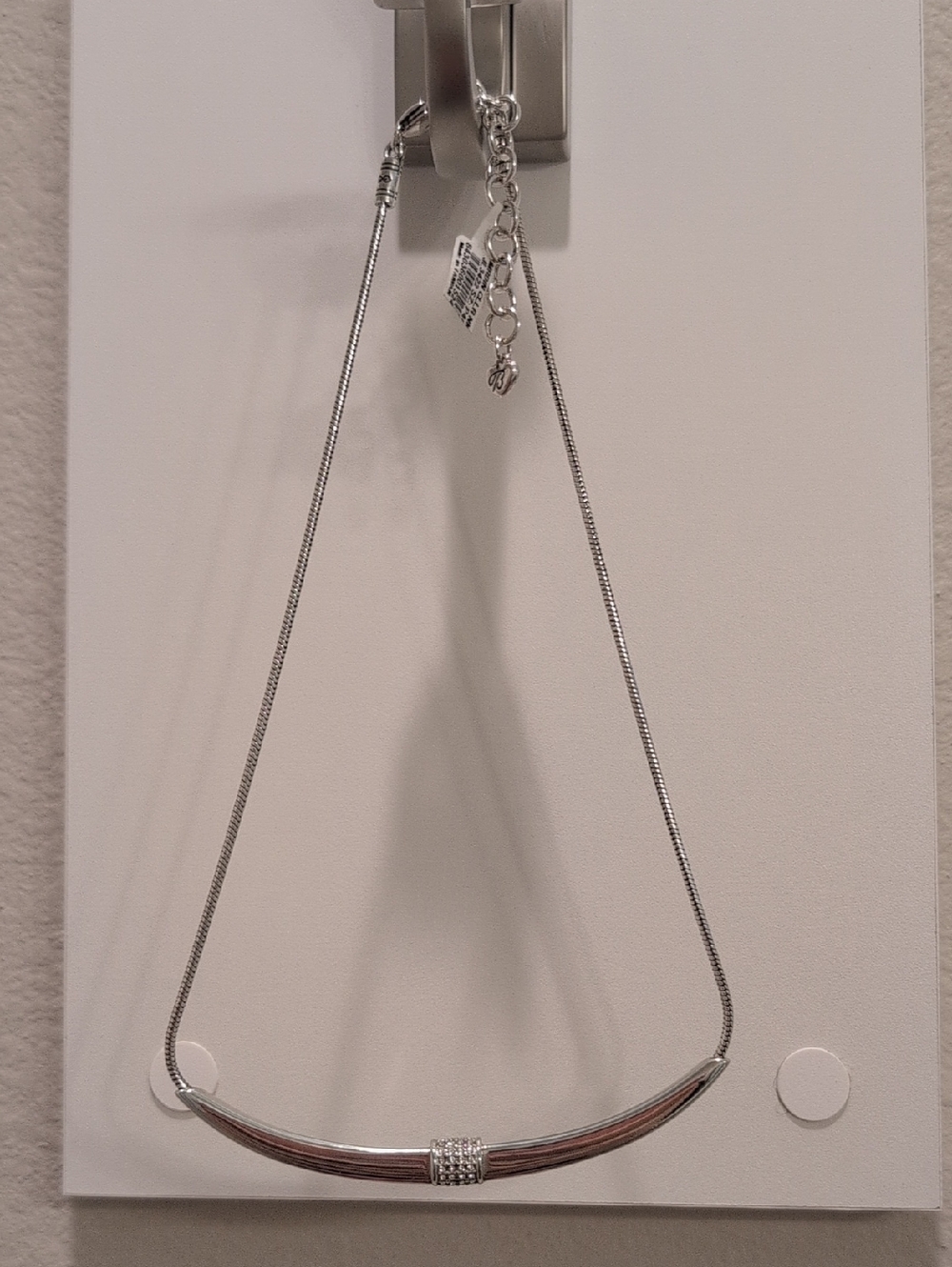 Brighton Silver Tone Tubular Bar Necklace - Elegant Women’s Jewelry